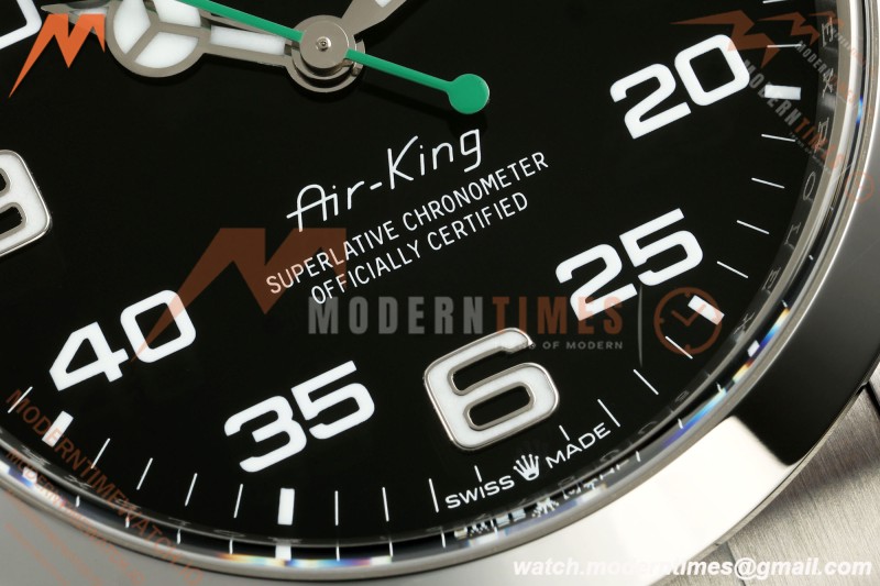 Rolex - AirKing 126900 40mm 904L SS/SS Black VF DD3230 | 롤렉스 - 에어킹 126900 40mm 904L 스테인리스 스틸/스테인리스 스틸 블랙 VF DD3230