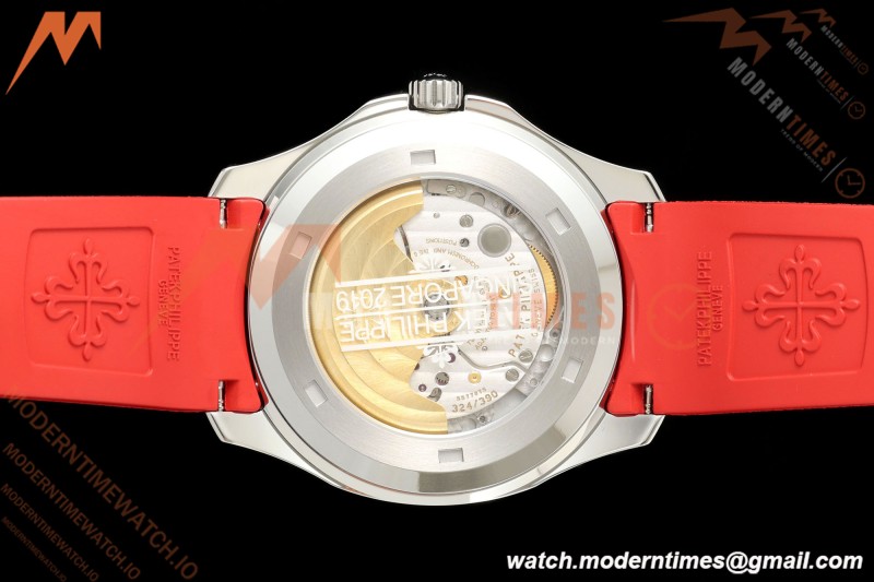 Patek Philippe - Aquanaut 5167A 40mm SS/RU Red Blk/Num BBF DD324 | 파텍 필립 - 아쿠아넛 5167A 40mm SS/RU 레드 블랙/넘버 BBF DD324