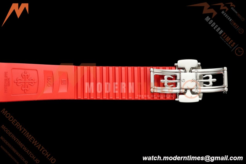 Patek Philippe - Aquanaut 5167A 40mm SS/RU Red Blk/Num BBF DD324 | 파텍 필립 - 아쿠아넛 5167A 40mm SS/RU 레드 블랙/넘버 BBF DD324