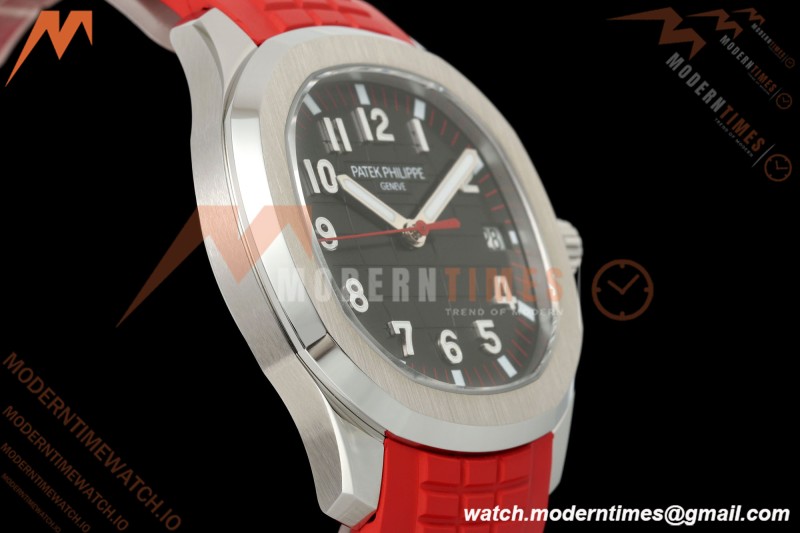Patek Philippe - Aquanaut 5167A 40mm SS/RU Red Blk/Num BBF DD324 | 파텍 필립 - 아쿠아넛 5167A 40mm SS/RU 레드 블랙/넘버 BBF DD324