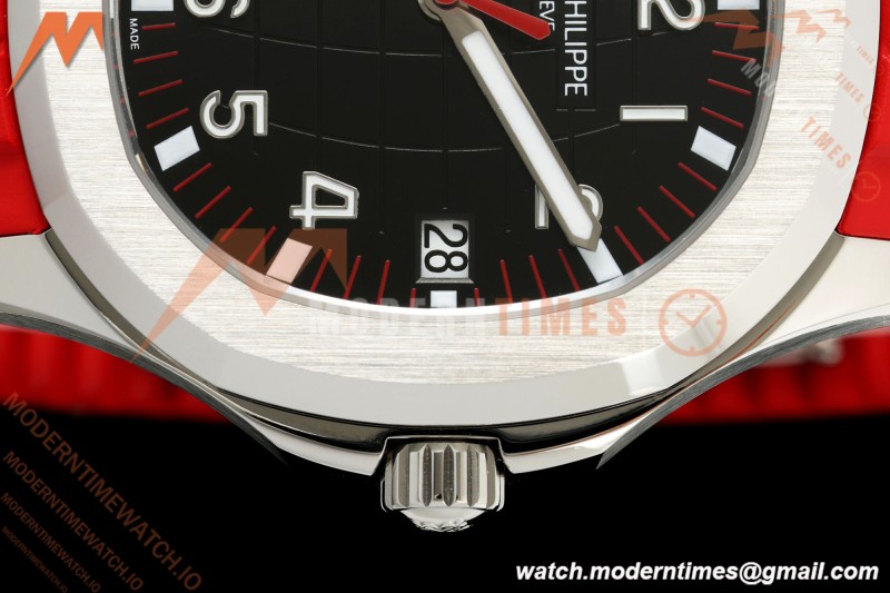 Patek Philippe - Aquanaut 5167A 40mm SS/RU Red Blk/Num BBF DD324 | 파텍 필립 - 아쿠아넛 5167A 40mm SS/RU 레드 블랙/넘버 BBF DD324