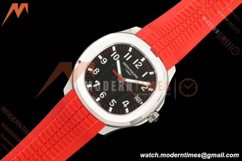 Patek Philippe - Aquanaut 5167A 40mm SS/RU Red Blk/Num BBF DD324 | 파텍 필립 - 아쿠아넛 5167A 40mm SS/RU 레드 블랙/넘버 BBF DD324