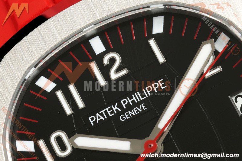 Patek Philippe - Aquanaut 5167A 40mm SS/RU Red Blk/Num BBF DD324 | 파텍 필립 - 아쿠아넛 5167A 40mm SS/RU 레드 블랙/넘버 BBF DD324