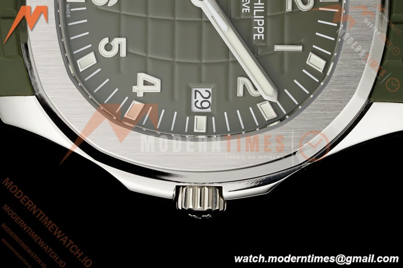 Patek Philippe - Aquanaut 5168G Gain Weight 42mm SS/RU Green Grn/Num DDF DD324