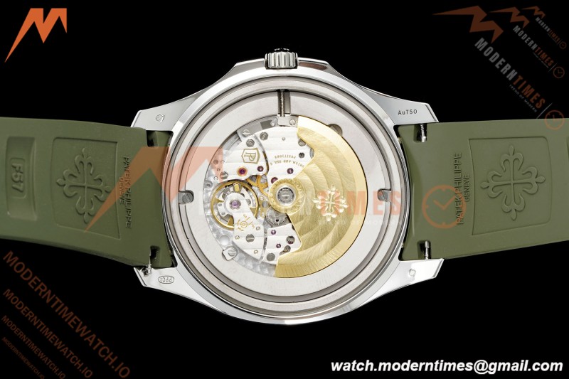Patek Philippe - Aquanaut 5168G Gain Weight 42mm SS/RU Green Grn/Num DDF DD324