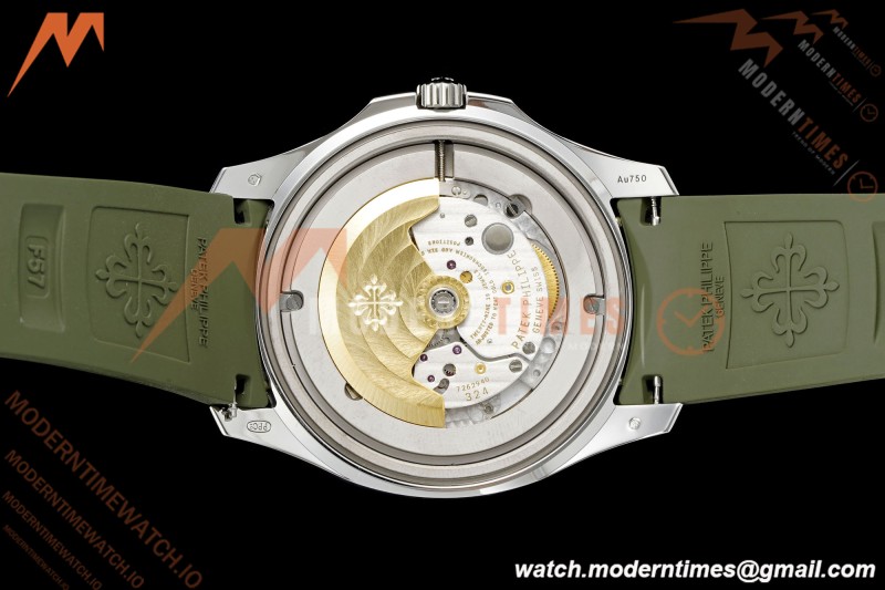 Patek Philippe - Aquanaut 5168G Gain Weight 42mm SS/RU Green Grn/Num DDF DD324