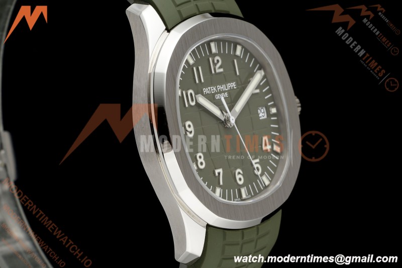 Patek Philippe - Aquanaut 5168G Gain Weight 42mm SS/RU Green Grn/Num DDF DD324