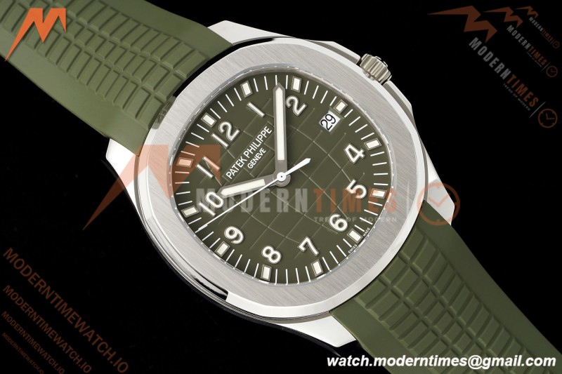 Patek Philippe - Aquanaut 5168G Gain Weight 42mm SS/RU Green Grn/Num DDF DD324