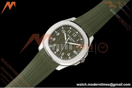 Patek Philippe - Aquanaut 5168G Gain Weight 42mm SS/RU Green Grn/Num DDF DD330 | 파텍 필립 - 아쿠아넛 5168G 게인 웨이트 42mm SS/RU 그린 그린/넘버 DDF DD330