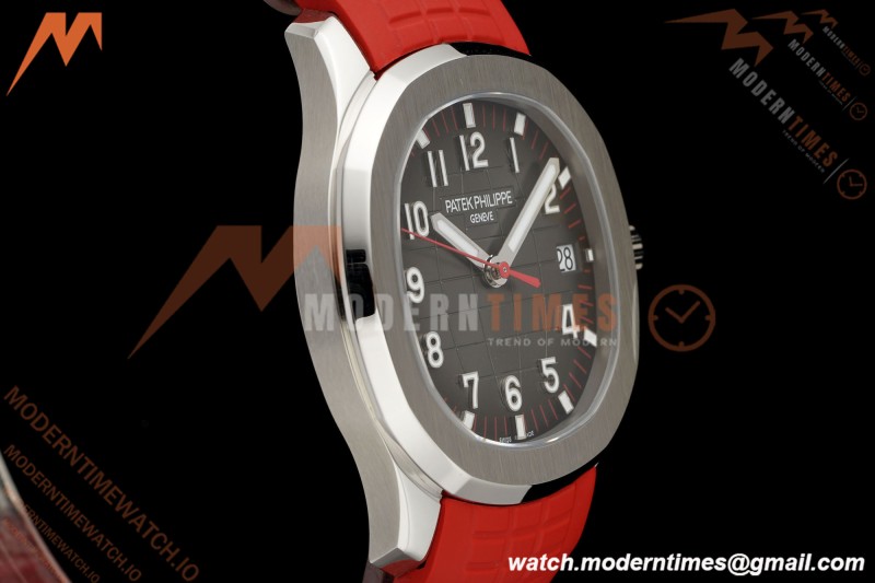 Patek Philippe - Aquanaut 40mm 5167A SS/RED/RU Grey Dial DDF DD330 | 파텍 필립 - 아쿠아넛 40mm 5167A SS/RED/RU 그레이 다이얼 DDF DD330