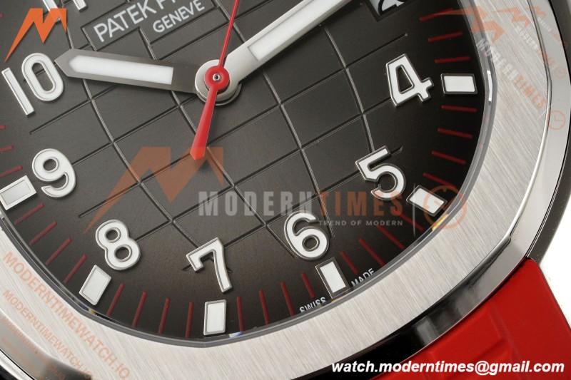 Patek Philippe - Aquanaut 40mm 5167A SS/RED/RU Grey Dial DDF DD330 | 파텍 필립 - 아쿠아넛 40mm 5167A SS/RED/RU 그레이 다이얼 DDF DD330