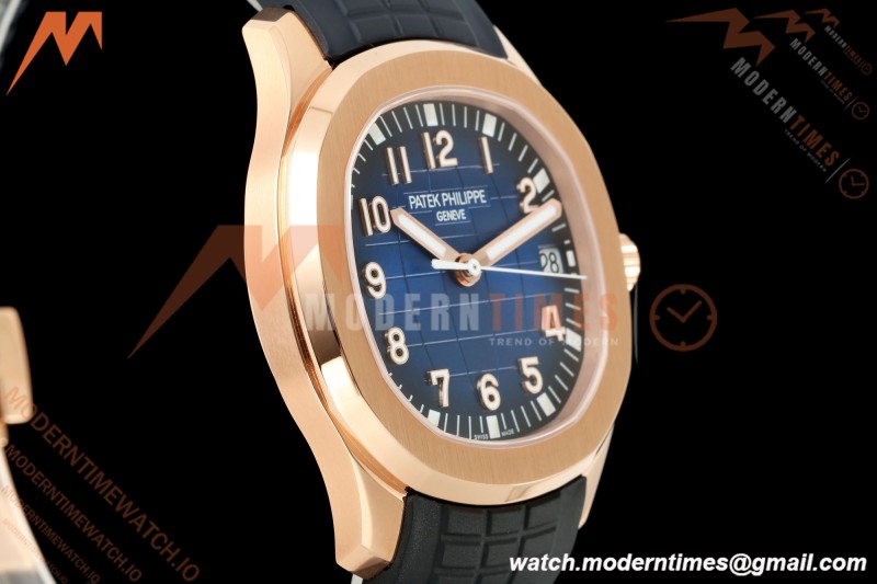 Patek Philippe - Aquanaut 40mm 5167R Gain Weight RG/RU Blu/Num DDF DD324 | 파텍 필립 - 아쿠아넛 40mm 5167R 게인 웨이트 RG/RU 블루/넘버 DDF DD324