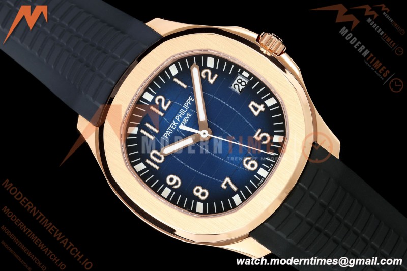 Patek Philippe - Aquanaut 40mm 5167R Gain Weight RG/RU Blu/Num DDF DD324 | 파텍 필립 - 아쿠아넛 40mm 5167R 게인 웨이트 RG/RU 블루/넘버 DDF DD324