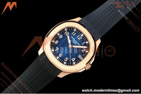 Patek Philippe - Aquanaut 40mm 5167R Gain Weight RG/RU Blu/Num DDF DD330 | 파텍 필립 - 아쿠아넛 40mm 5167R 게인 웨이트 RG/RU 블루/넘버 DDF DD330