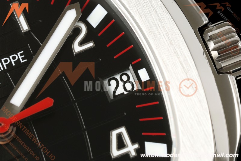 Patek Philippe - Aquanaut 40mm 5167A SS/Red/RU Black Dial BBF DPB330