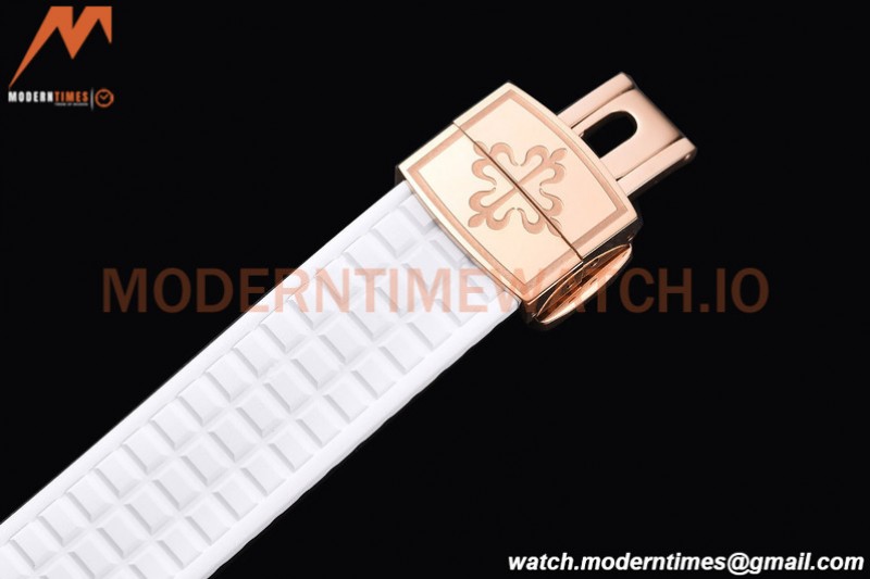 Patek Philippe - Aquanaut Lady 5068R 36mm Diamond RG/RU White PPF A324