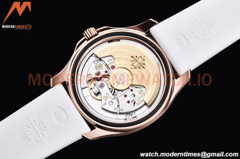 Patek Philippe - Aquanaut Lady 5068R 36mm Diamond RG/RU White PPF A324