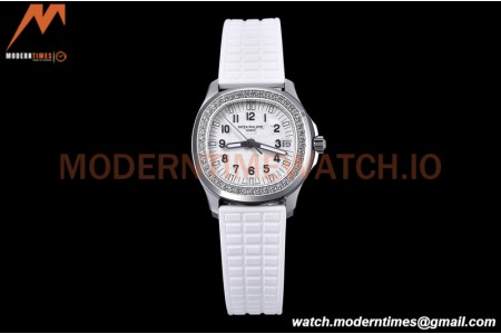 Patek Philippe - Aquanaut Lady 5067A 36mm Diamond SS/RU White PPF A324