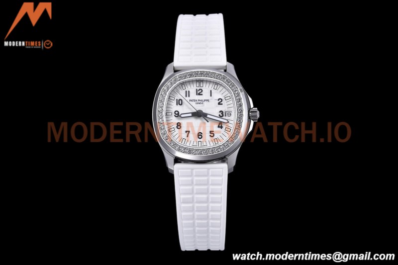 Patek Philippe - Aquanaut Lady 5067A 36mm Diamond SS/RU White PPF A324