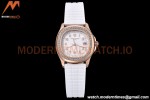 Patek Philippe - Aquanaut Lady 5068R 36mm Diamond RG/RU White PPF Swiss Quartz