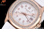 Patek Philippe - Aquanaut Lady 5068R 36mm Diamond RG/RU White PPF Swiss Quartz