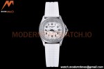 Patek Philippe - Aquanaut Lady 5067A 36mm Diamond SS/RU White PPF Swiss Quartz