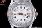 Patek Philippe - Aquanaut Lady 5067A 36mm Diamond SS/RU White PPF Swiss Quartz