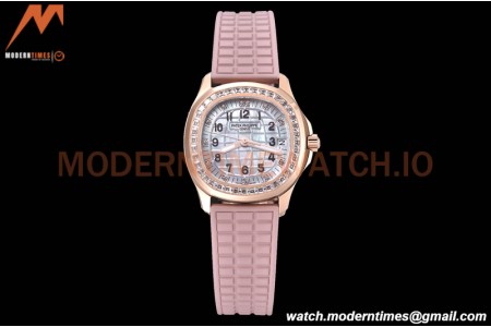 Patek Philippe - Aquanaut Lady 5072R 36mm Diamond RG/RU MOP PPF A324
