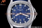 Patek Philippe - Aquanaut Lady 5067A 36mm Diamond SS/RU Blue PPF Swiss Quartz