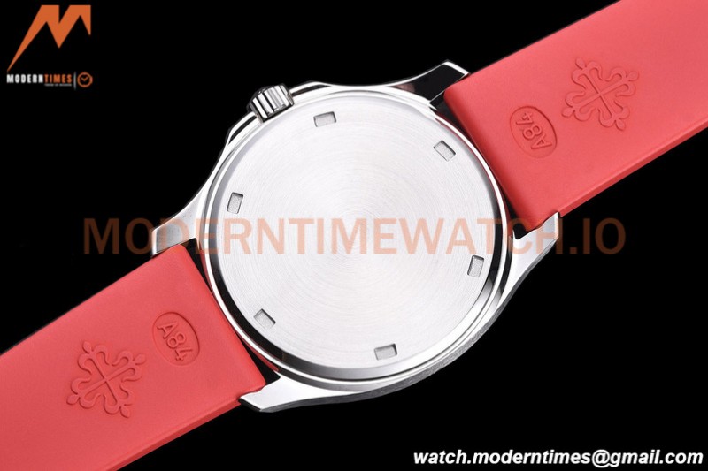 Patek Philippe - Aquanaut Lady 5067A 36mm Diamond SS/RU Red PPF Swiss Quartz