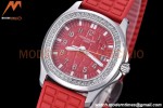 Patek Philippe - Aquanaut Lady 5067A 36mm Diamond SS/RU Red PPF Swiss Quartz