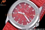 Patek Philippe - Aquanaut Lady 5067A 36mm Diamond SS/RU Red PPF Swiss Quartz