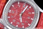 Patek Philippe - Aquanaut Lady 5067A 36mm Diamond SS/RU Red PPF Swiss Quartz