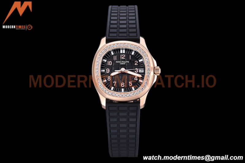Patek Philippe - Aquanaut Lady 5068R 36mm Diamond RG/RU White PPF A324