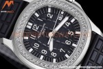 Patek Philippe - Aquanaut Lady 5067A 36mm Diamond SS/RU Black PPF Swiss Quartz
