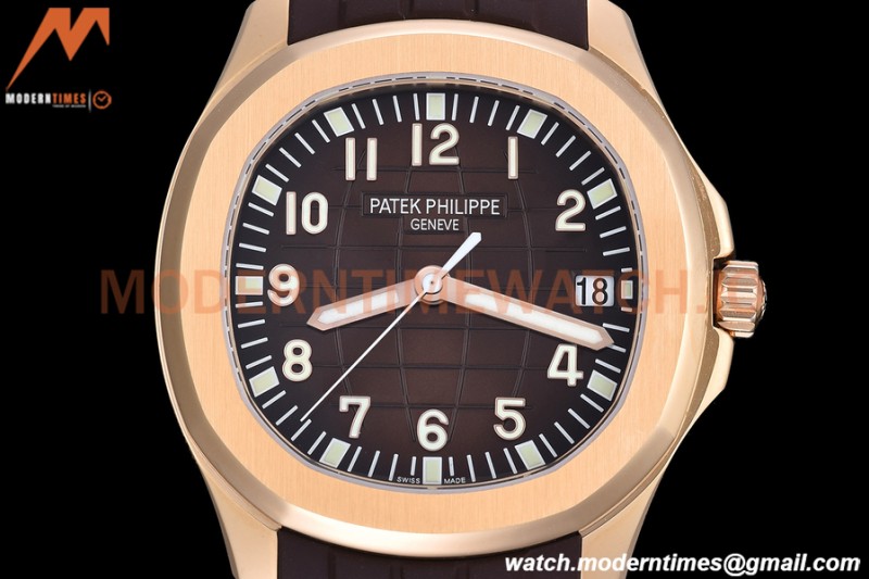Patek Philippe - Aquanaut 5167R 40mm RG/RU Brown/Num ZF V3 A324