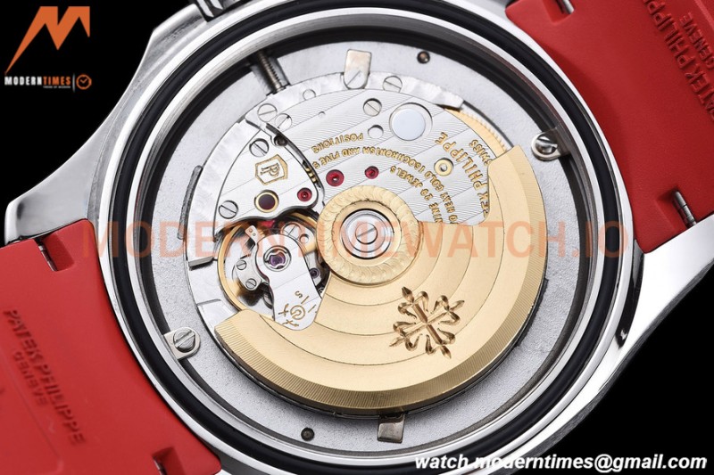Patek Philippe - Aquanaut 5167A 40mm SGP Edn SS/Red RU Blk/Num ZF V3 A324