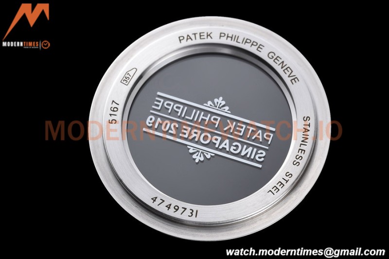 Patek Philippe - Aquanaut 5167A 40mm SGP Edn SS/Red RU Blk/Num ZF V3 A324