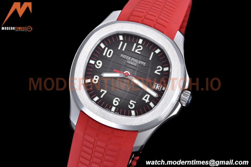 Patek Philippe - Aquanaut 5167A 40mm SGP Edn SS/Red RU Blk/Num ZF V3 A324