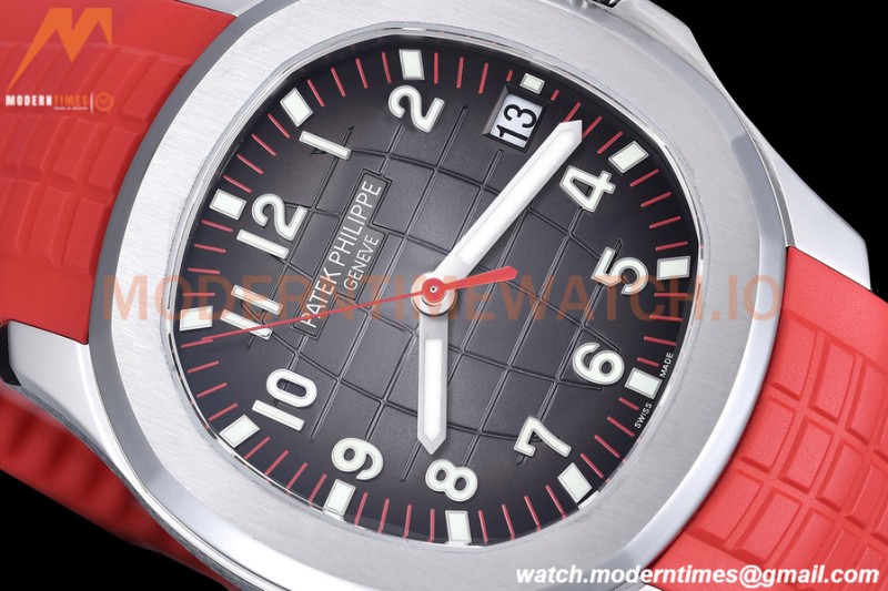 Patek Philippe - Aquanaut 5167A 40mm SGP Edn SS/Red RU Blk/Num ZF V3 A324