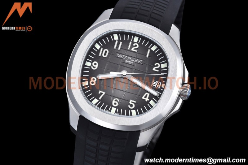 Patek Philippe - Aquanaut 5165A 38.5mm SS/RU Blk/Num ZF V3 A324