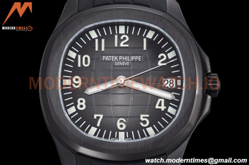 Patek Philippe - Aquanaut 5167A 40mm Black DLC/RU Blk/Num ZF V3 A324
