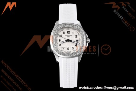 Patek Philippe - Aquanaut 5267 38.8mm SS/RU Dia/Num White Dial ZF Swiss Qtz