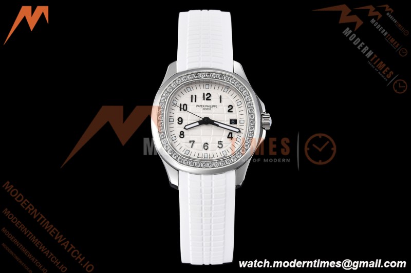 Patek Philippe - Aquanaut 5267 38.8mm SS/RU Dia/Num White Dial ZF Swiss Qtz