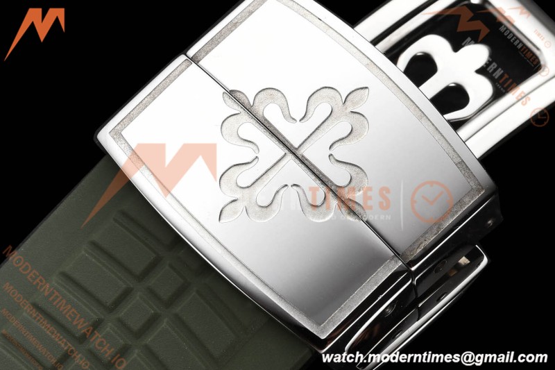 Patek Philippe - Aquanaut 5267 38.8mm SS/RU Dia/Num Green Dial ZF Swiss Qtz