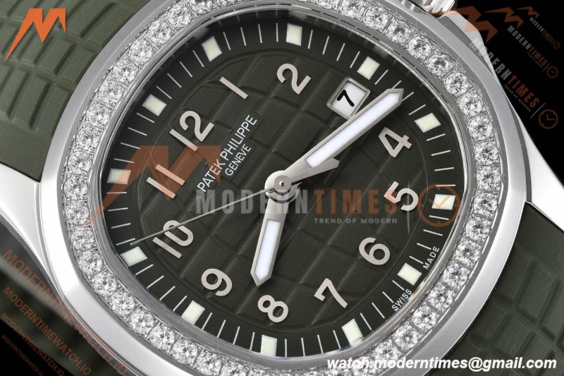 Patek Philippe - Aquanaut 5267 38.8mm SS/RU Dia/Num Green Dial ZF Swiss Qtz