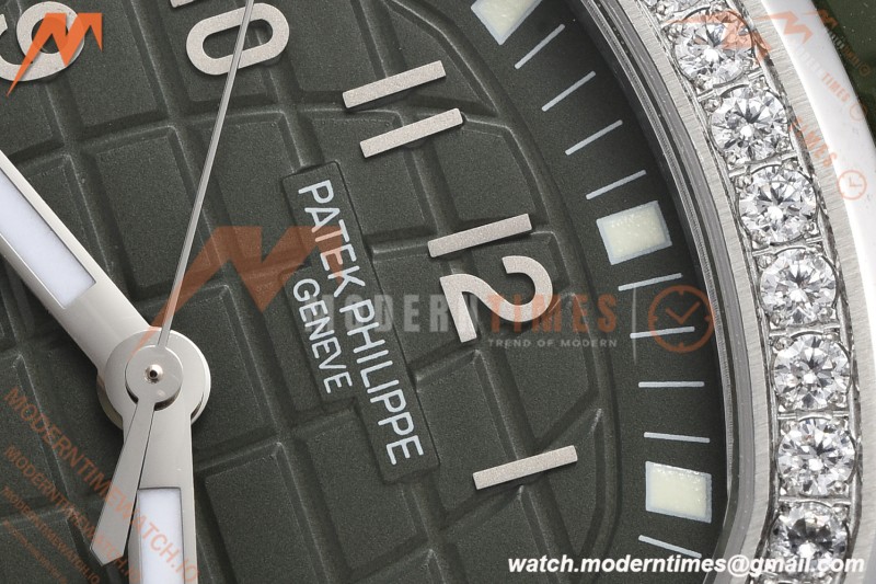 Patek Philippe - Aquanaut 5267 38.8mm SS/RU Dia/Num Green Dial ZF Swiss Qtz