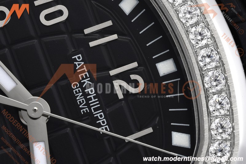 Patek Philippe - Aquanaut 5267 38.8mm SS/RU Dia/Num Black Dial ZF Swiss Qtz