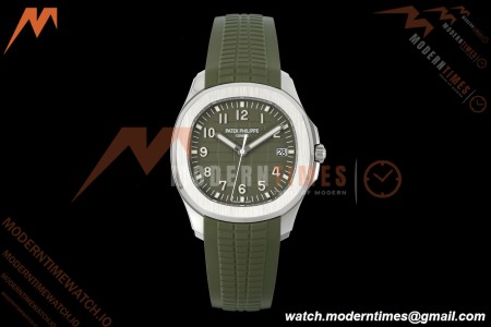 Patek Philippe - Aquanaut 5168G Gain Weight 42mm SS/RU Avocado Green Dial APW A324