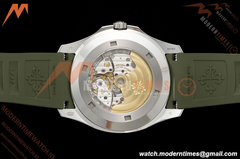 Patek Philippe - Aquanaut 5168G Gain Weight 42mm SS/RU Avocado Green Dial APW A324